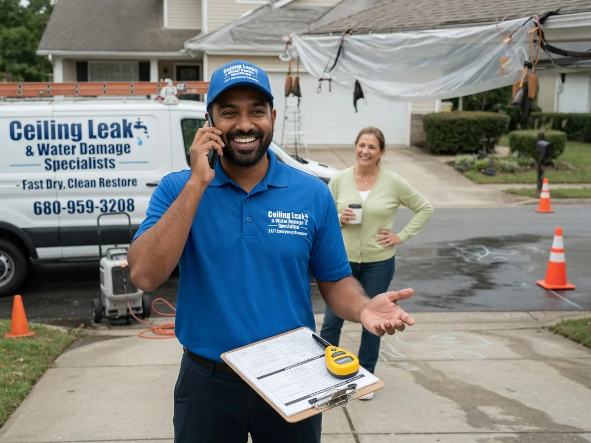 Ceiling Leak Cleanup Runnells, IA FAQs